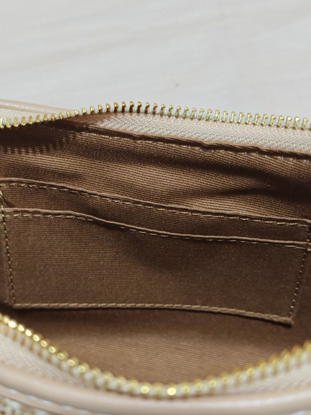 Beige Coach Straw Shoulder Crossbody Bag - Picture 9 of 12